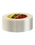 (lot  18 rouleaux) ruban adhésif armé "chaîne et trame" scotch® 3m 8959 50mmx50m