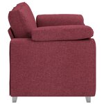 Canapé loveseat vidaXL Rouge vin 120 cm Tissu