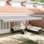 vidaXL Lambrequin pour cadre de 6 m Gris clair 5.8x0.2 m