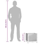 vidaXL Lit surélevé 40x40x38 cm Polypropylène