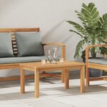 vidaXL Table basse Marron 70 x 40 x 36 cm Bois de teck solide