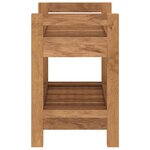 vidaXL Table d'appoint de salle de bain 45x30x45cm bois de teck solide