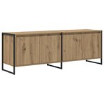 vidaXL Meuble TV Chêne artisan 140 x 36 x 49.5 cm Bois d'ingénierie