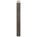 vidaXL Pieds de table à manger en forme de V  2 pièces  acier naturel  100 x (72-73 3) cm