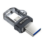 Clé USB Sandisk Dual Drive m3.0 Micro USB/USB-C 3.0 128Go (Argent)