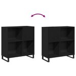 vidaXL Meuble d'enregistrement Chêne noir 84 5x38x90 cm Bois d'ingénierie