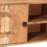 vidaXL Meuble TV 118x30x45 cm Bois d'acacia massif