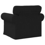 vidaXL Canapé Noir 95 x 82 x 80 cm tissu