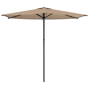 vidaXL Parasol de jardin 270 x 270 cm Polyester Rectangulaire Taupe