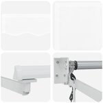 vidaXL Auvent automatique rétractable Blanc 300x250 cm