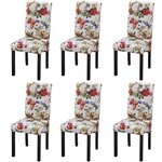 vidaXL Chaises à manger lot de 6 multicolore tissu