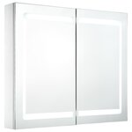 vidaXL Armoire de salle de bain à miroir LED 80x12 2x68 cm