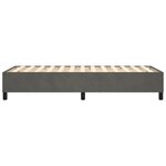 vidaXL Cadre de lit à ressorts gris foncé 80x200 cm velours