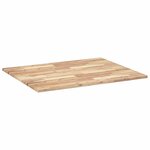 vidaXL Dessus de table rectangulaire 100x80x2 cm bois massif d'acacia