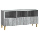 vidaXL Meuble TV Sonoma gris 102 x 34 5 x 50 cm Bois d'ingénierie