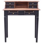 vidaXL Bureau avec tiroirs 90x50x101 cm bois de récupération solide