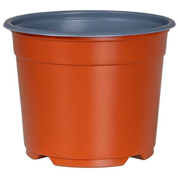 vidaXL Pot à fleurs 200 Pièces Terre cuite Ø 15 x 12 5 cm Plastique