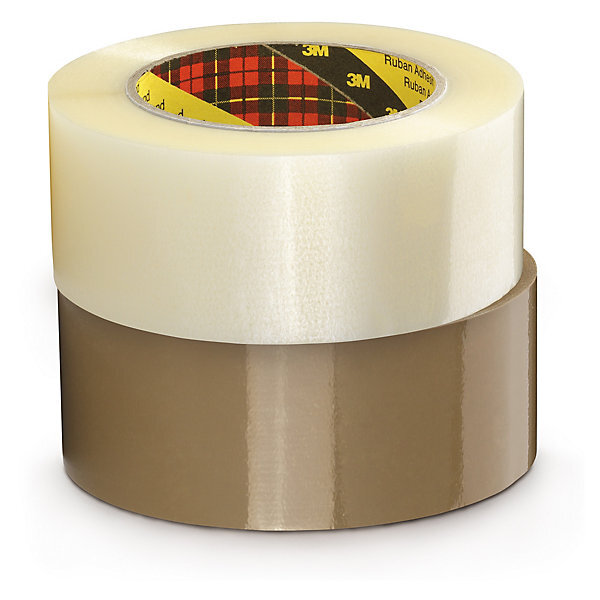 Ruban adhésif scotch 3m 371 polypropylène havane standard  28 microns 50 mm x 100 m (lot de 36)
