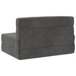 vidaXL Canapé-lit pliable Gris foncé 70 x 72 x 60 cm Tissu