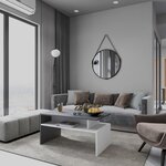 Homemania table basse ada 90x50x43 cm blanc et anthracite