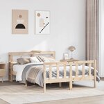 vidaXL Cadre de lit sans matelas 150x200 cm bois de pin massif