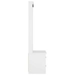 vidaXL Portemanteau SANDNES blanc 87x40x159 5 cm bois massif pin