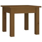 vidaXL Table basse Marron miel 35x35x30 cm Bois massif de pin