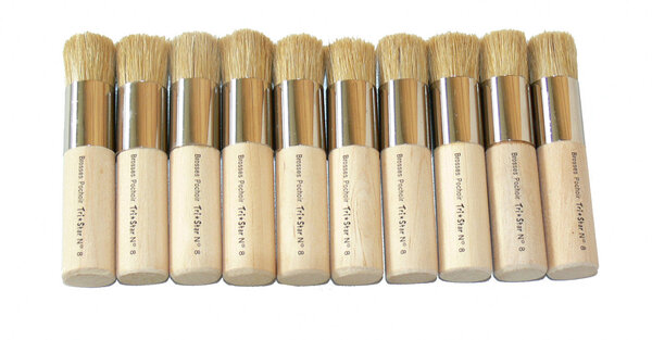Brosses Pochoir n°8 10 pièces