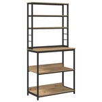 vidaXL Étagère de cuisine Chêne artisanal 80 x 40 x 168 cm