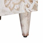 vidaXL Cabinet de chevet Blanc 40 x 33 5 x 46 cm Bois de mangue massif
