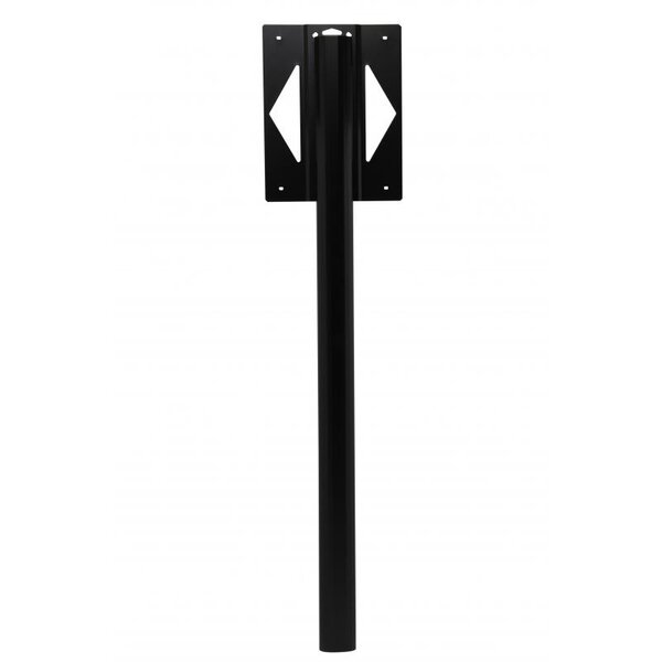 Pied elliptique à sceller pour boîte aux lettres Renz - noir mat - RAL 9005M