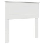 vidaXL Tête de lit Blanc Brillant 90 cm Bois d'ingénierie
