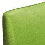 vidaXL Housse de chaise droite extensible 6 Pièces vert