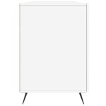 vidaXL Bureau Blanc brillant 140x50x75 cm Bois d'ingénierie