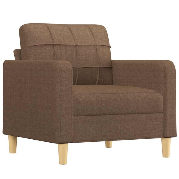 vidaXL Fauteuil Marron 60 cm Tissu