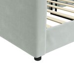 vidaXL Lit de repos gris clair 90x200 cm velours