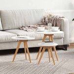 vidaXL Table basse Marron 50 x 50 x 46 cm Bois massif de noyer