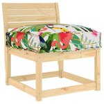 vidaXL Coussin pour assise de palette Multicolore 50 x 50 x 12 cm