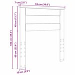 vidaXL Tête de lit avec tête de lit Chêne fumé 90 cm Bois d'ingénierie
