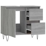 vidaXL Armoire de bain sonoma gris 65x33x60 cm bois d'ingénierie