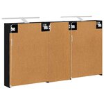 vidaXL Ensemble de Meubles de Salle de Bain 3 Pièces 130 x 14 5 x 70 cm