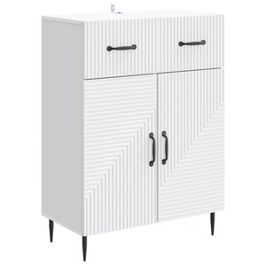 vidaXL Buffet Blanc 66 x 34 5 x 89 5 cm Bois d'ingénierie