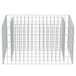 vidaXL Lit surélevé à gabion Acier galvanisé 90x50x50 cm