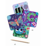 Djeco DJ09092 - Cartes à gratter toutes petites bêtes