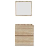 vidaXL Armoire de bain avec miroir chêne sonoma bois d'ingénierie