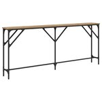 vidaXL Table console chêne artisanal 180 x 23 x 75 cm