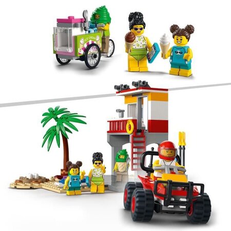 Lego 60328 city le poste de secours sur la plage jouet de