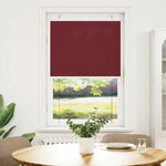 vidaXL Store plissé rouge bordeaux 80x150 cm largeur du tissu 79 4 cm