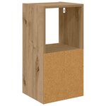 vidaXL Table de chevet avec tiroir Chêne artisanal 30 5 x 27 x 59 5 cm