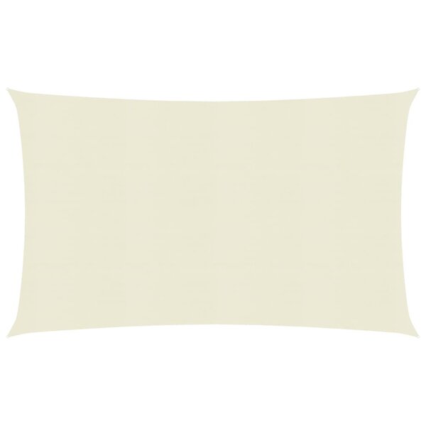 vidaXL Voile d'ombrage 160 g/m² Crème 6x8 m PEHD